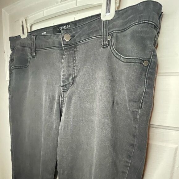 Liverpool Washed Out Black Jeans - Picture 4 of 10